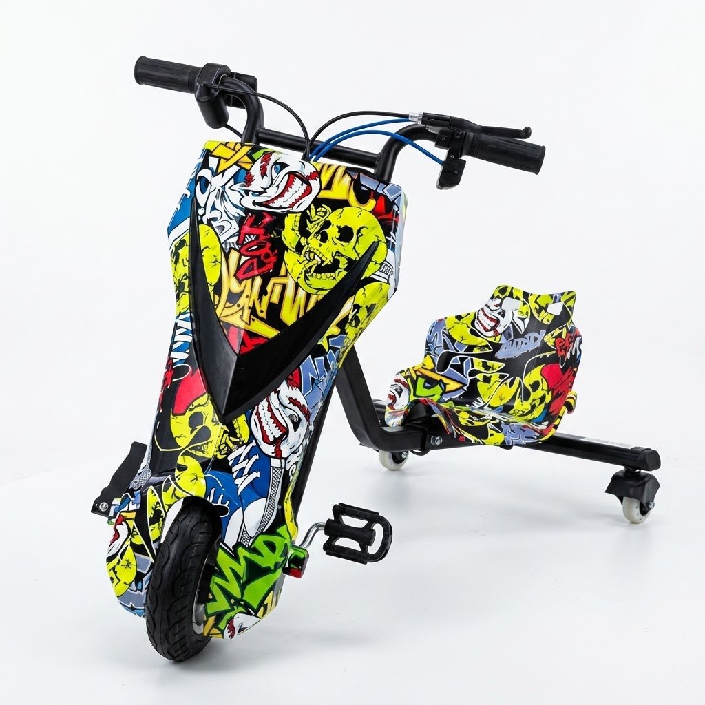 Drifter Electric Drift Trike Ride-On Scooter for Kids 24V Rechargeable – Kids Electric Drift Tricycle with Powerful Motor | Multi Color thumbnail 5