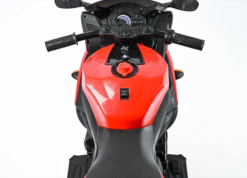 Kawasaki Ninja Style Kids Electric Ride On Sports Bike 12V Rechargeable Motorcycle with LED Lights – Red