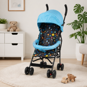Joyous Lightweight Baby Stroller – Foldable Travel Pushchair with Sun Canopy, Safety Guard & Smooth Ride Wheels | Compact Kids Stroller for Toddlers
