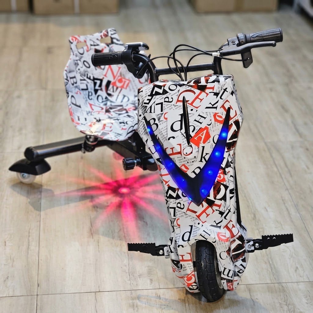 Drifter Electric Drift Trike Ride-On Scooter for Kids 24V Rechargeable – Kids Electric Drift Tricycle with Powerful Motor | Multi Color thumbnail 4
