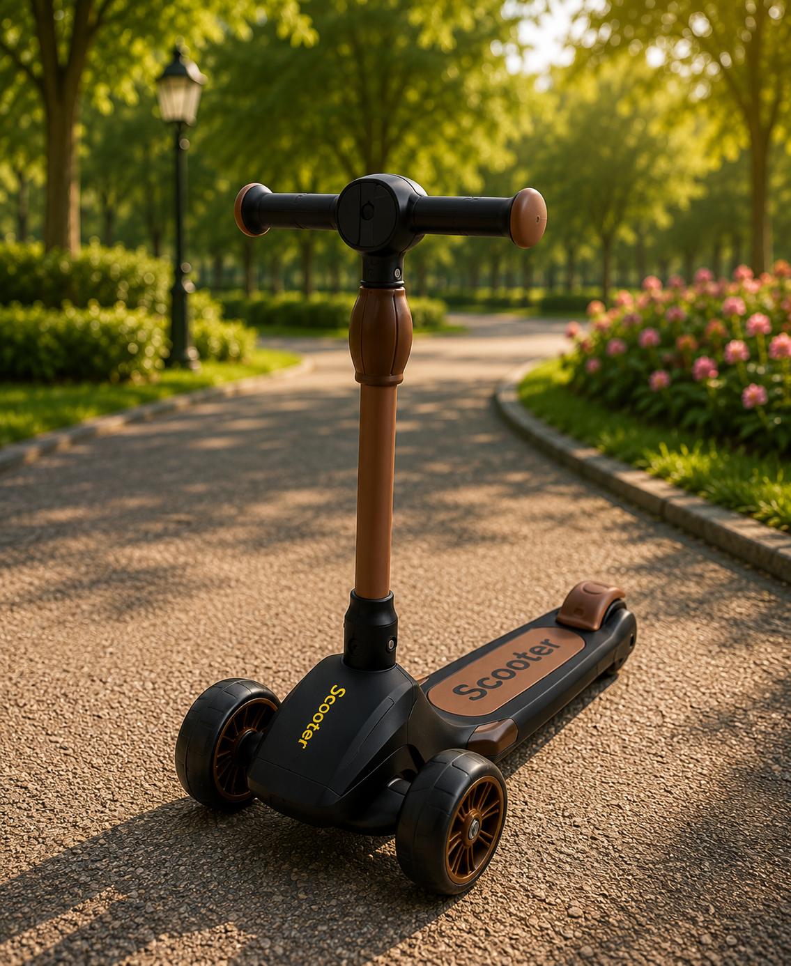 Premium 3-Wheel Kids Scooter with Adjustable Handlebar | Lean-to-Steer Kick Scooter for Boys & Girls