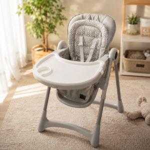 Kidilo 3-in-1 Baby High Chair | Adjustable Feeding & Dining Chair for Babies & Toddlers | Foldable Kids Dining Chair with Removable Tray