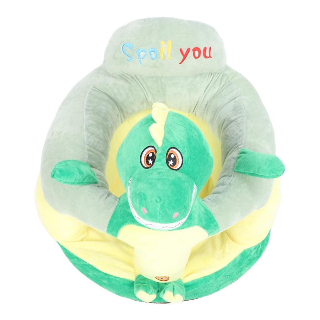 Plush Cartoon Dinosaur Baby Floor Seat – Soft Support Sofa for Babies Learning to Sit thumbnail 2