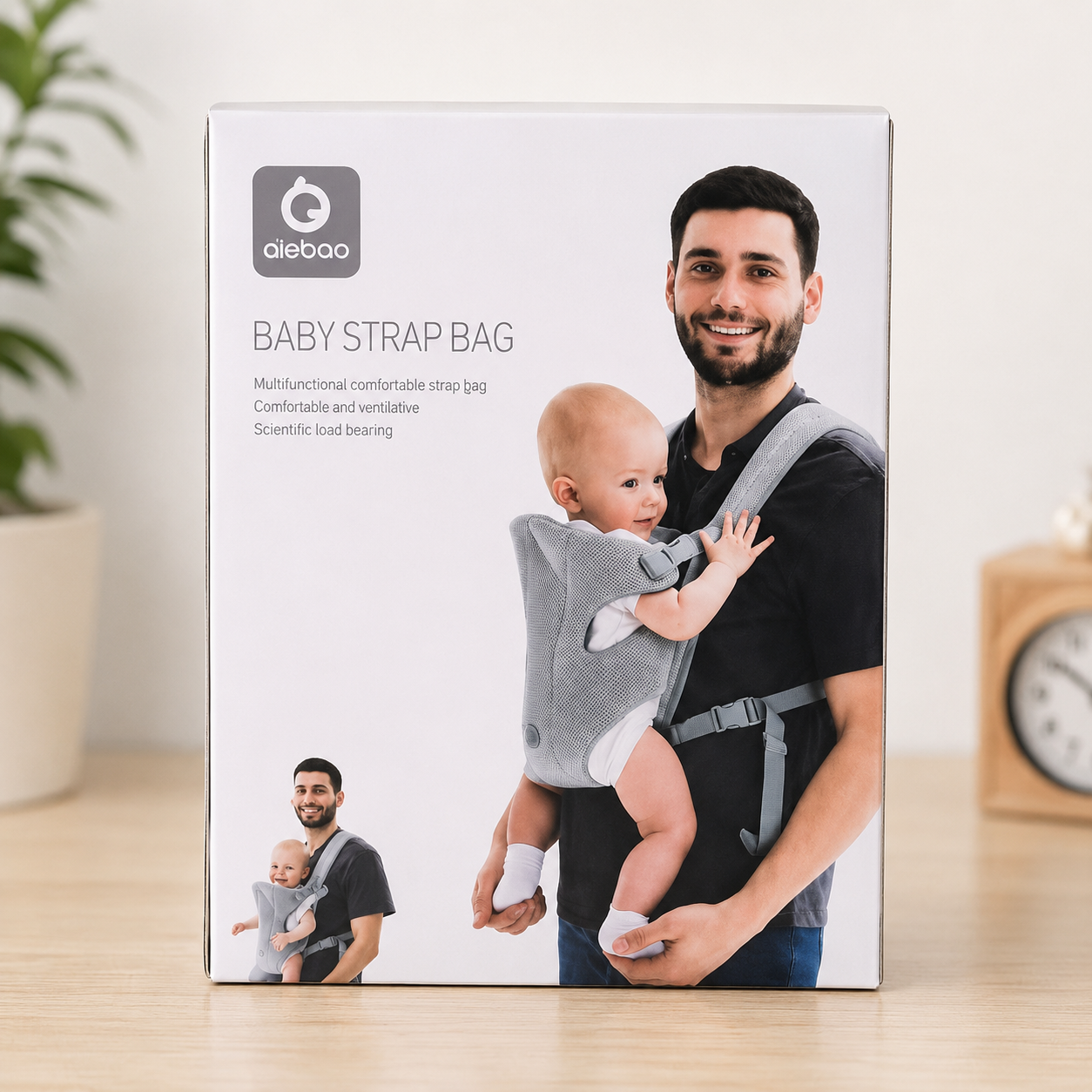Adjustable Baby Carrier Strap Bag | Ergonomic Infant Front Carrier | Soft & Breathable Baby Sling for Newborns & Toddlers