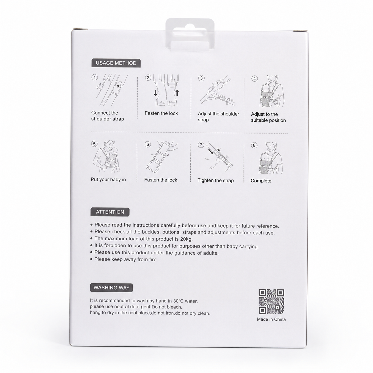 Adjustable Baby Carrier Strap Bag | Ergonomic Infant Front Carrier | Soft & Breathable Baby Sling for Newborns & Toddlers