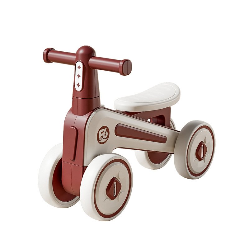 Premium 4-Wheel Kids Ride-On Balance Bike | Baby Walker & Toddler Push Bike | Safe Indoor & Outdoor Ride-On Toy (2–4 Years)