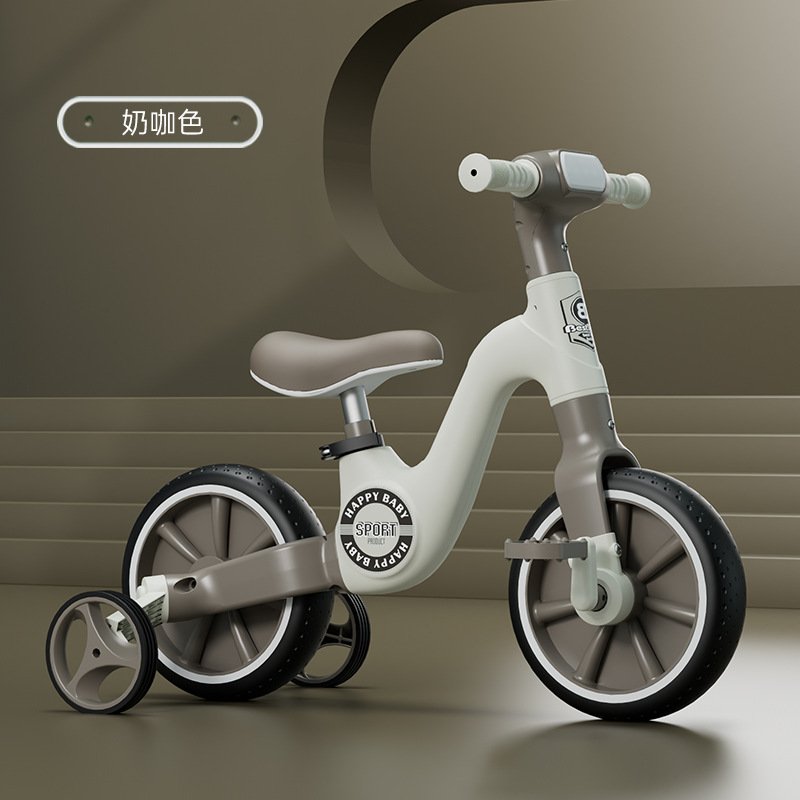 3-in-1 Kids Balance Bike with Training Wheels | Adjustable Seat | LED Light & Music | Ages 2-7 Years