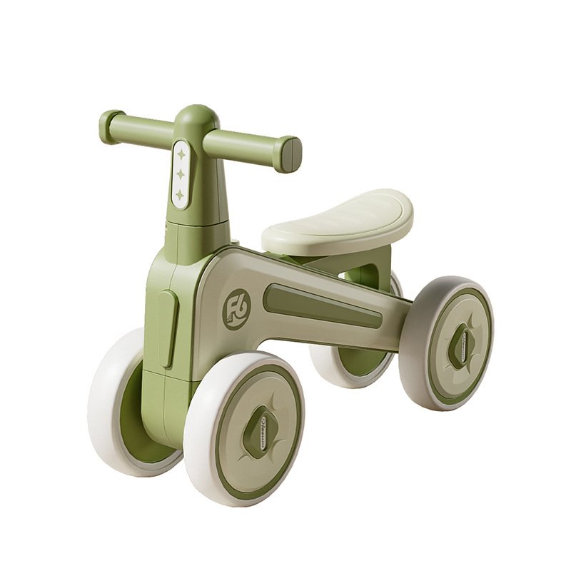 Premium 4-Wheel Kids Ride-On Balance Bike | Baby Walker & Toddler Push Bike | Safe Indoor & Outdoor Ride-On Toy (2–4 Years)