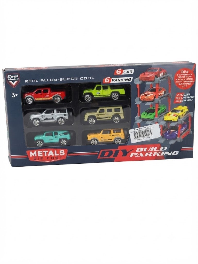 6 parking model cars