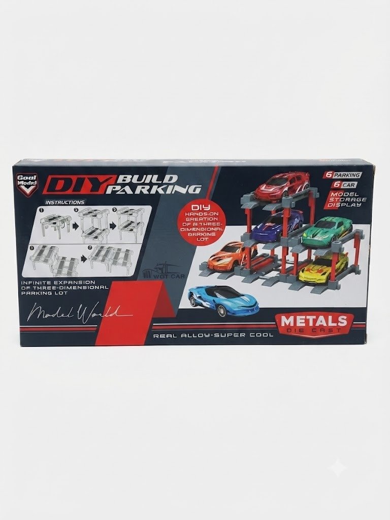 6 parking model cars