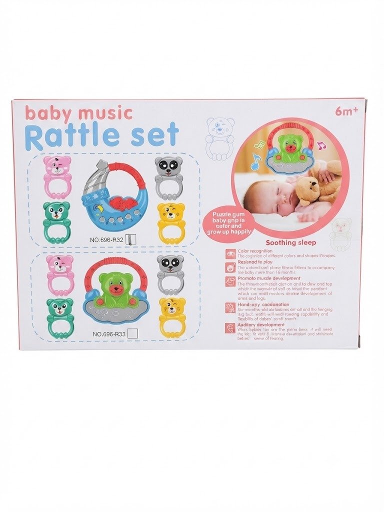 Baby music rattle set.