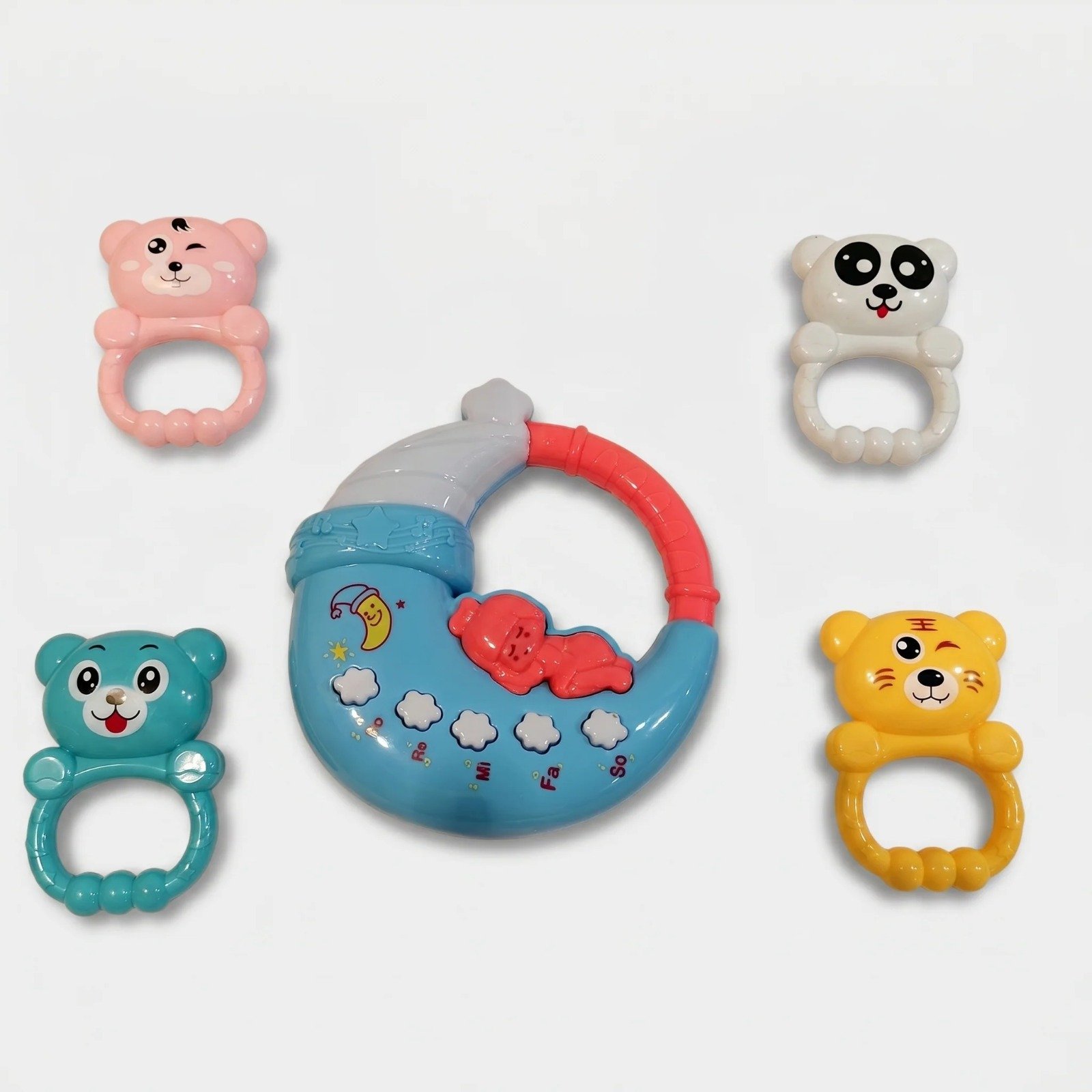 Baby music rattle set.