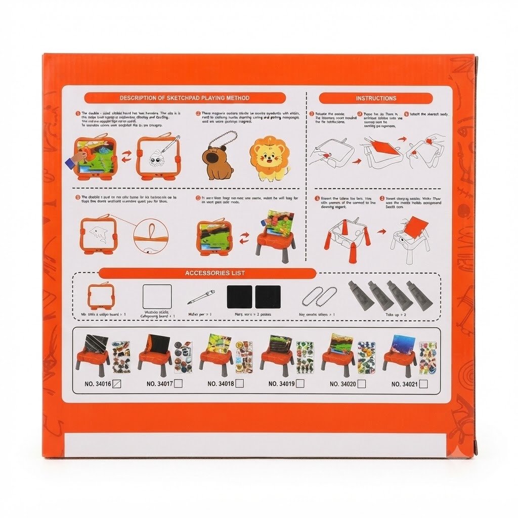 Magnetic drawing desk