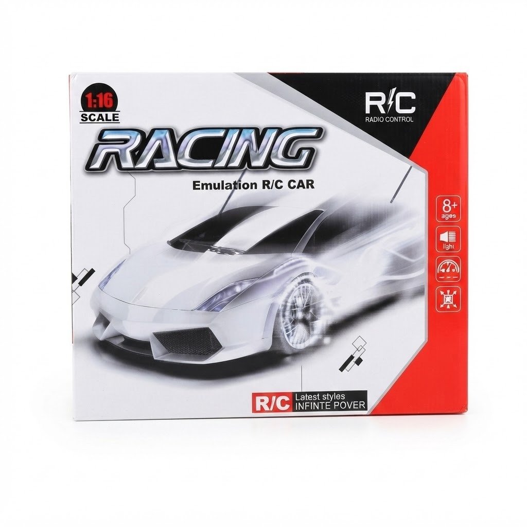 Racing emulation car with steering