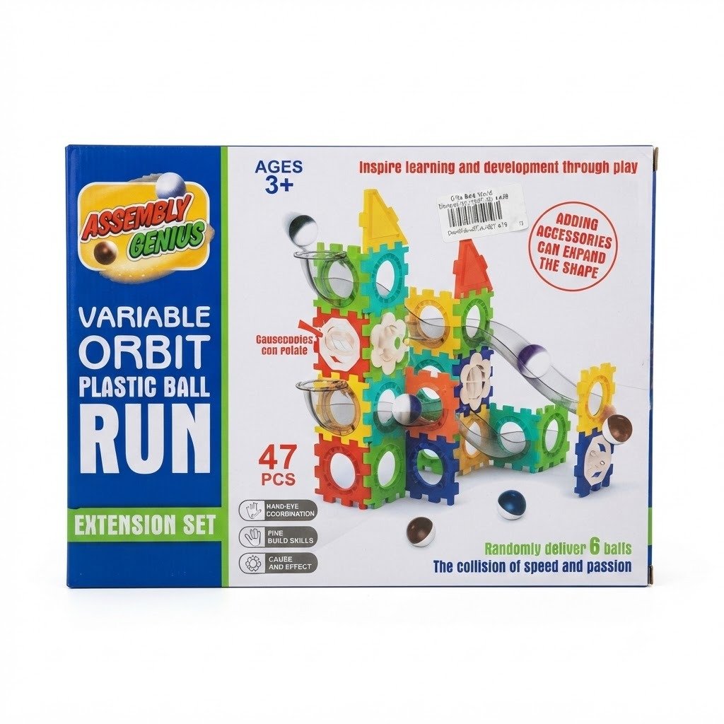 Plastic ball run