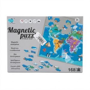 Magnetic world puzzle