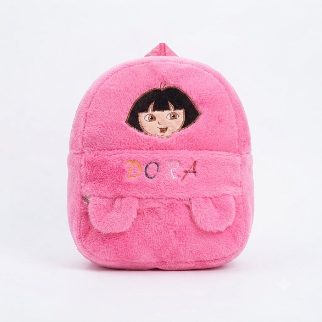 fluffy cartoons bagpack