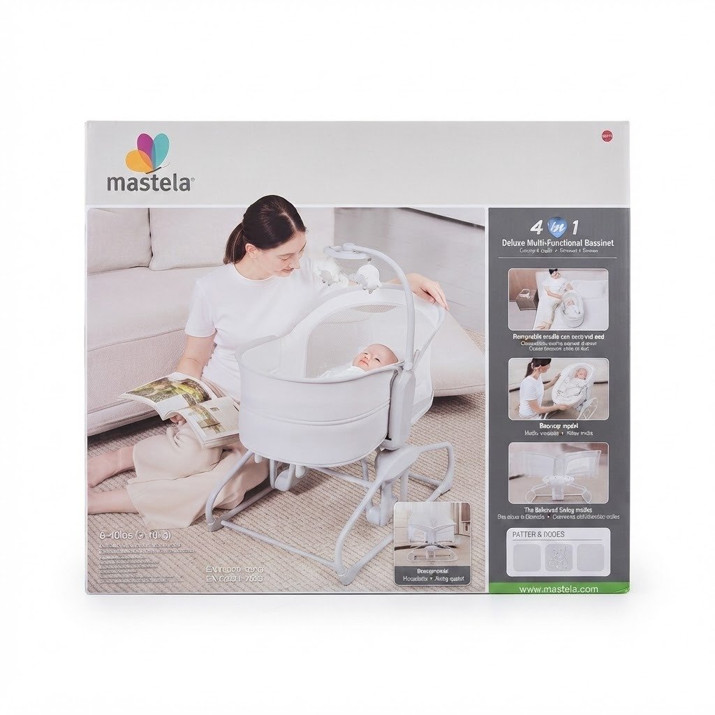 Mastela 4in1 deluxe multifunction bessinet electric swing