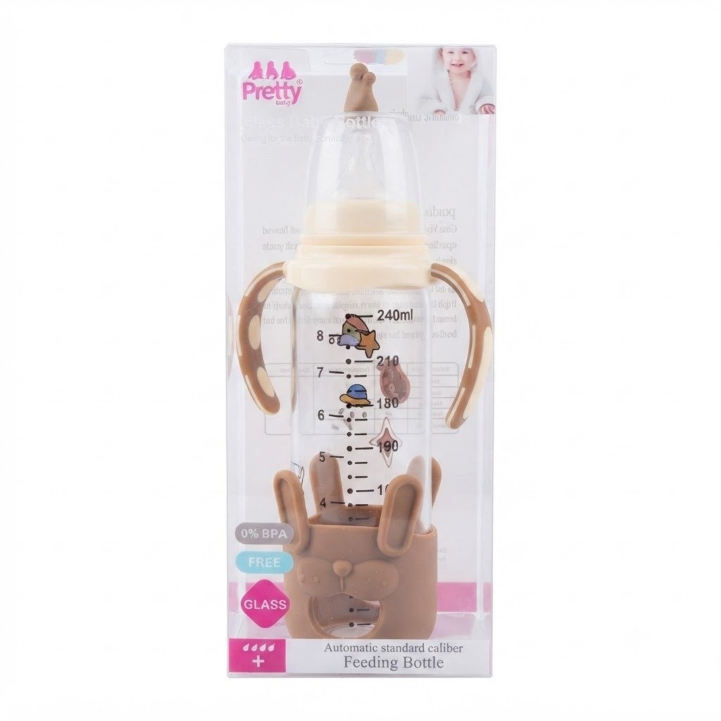baby glass bottle 240 ml