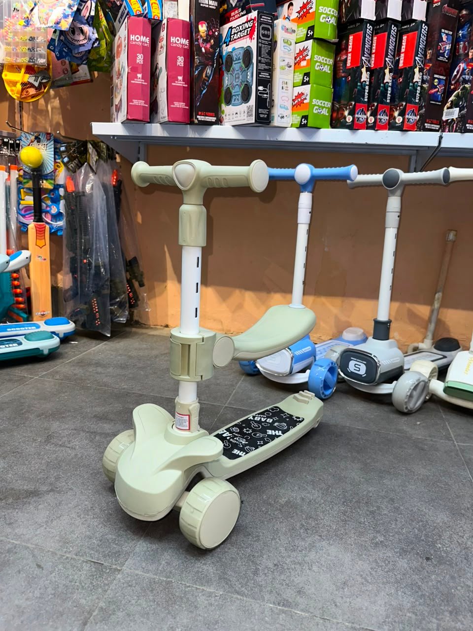 Kids LED Light 3-Wheel Kick Scooter | Adjustable Height Lean-to-Steer Scooter