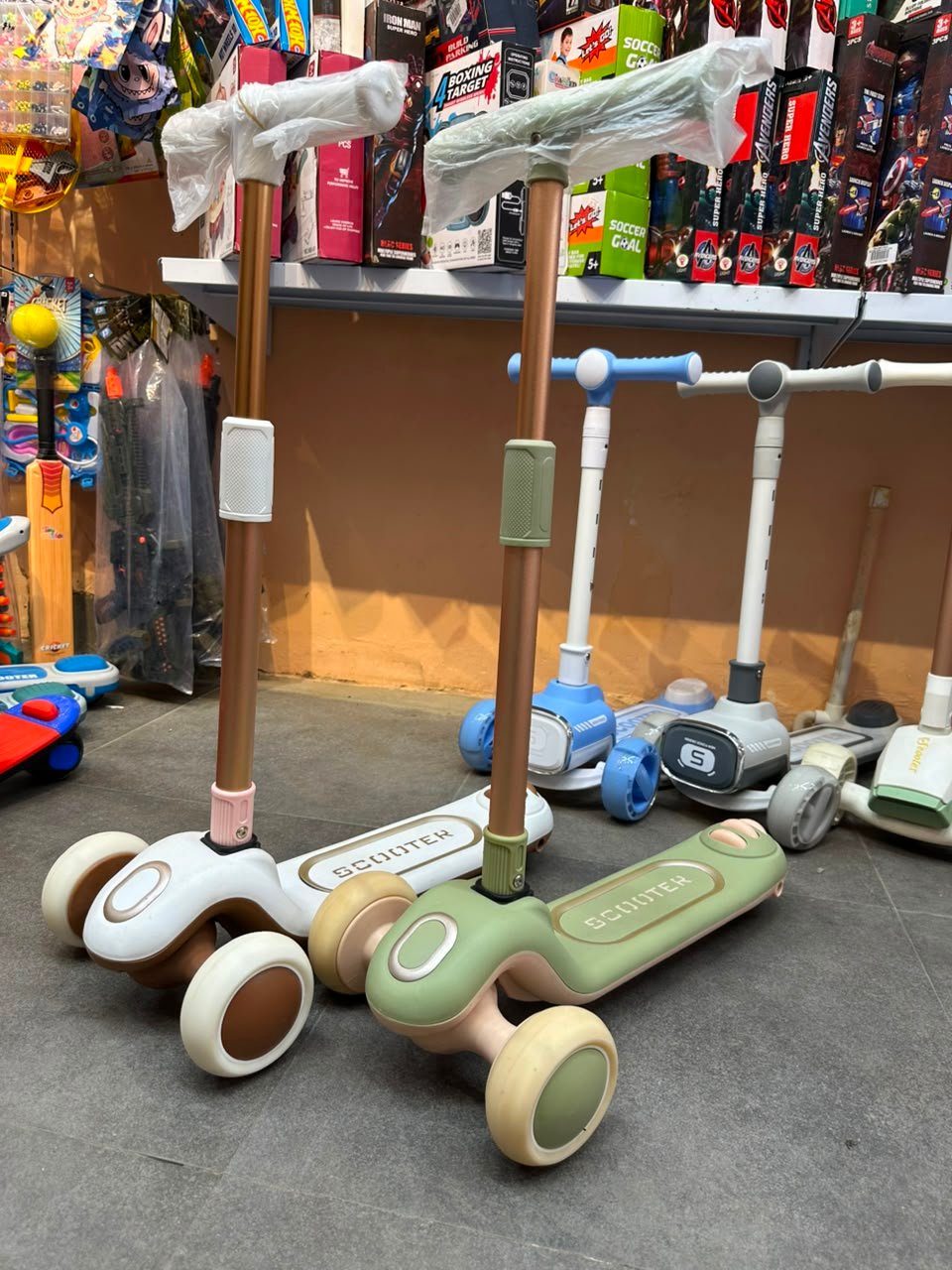 Kids LED Light 3-Wheel Kick Scooter | Adjustable Height Lean-to-Steer Scooter