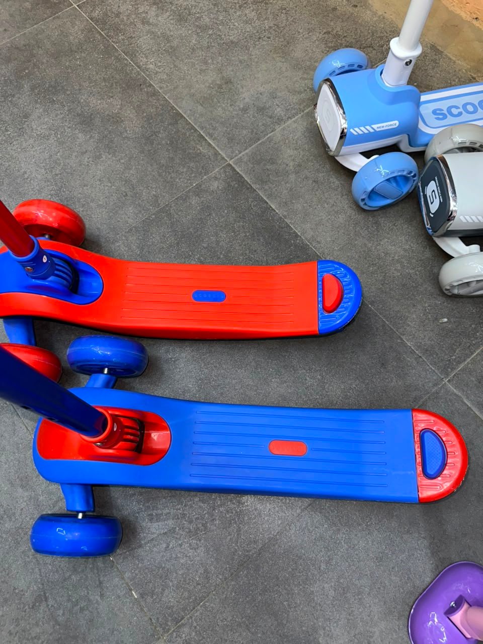 Spider-Man Kids LED Light 3-Wheel Kick Scooter | Adjustable Height Lean-to-Steer Scooter