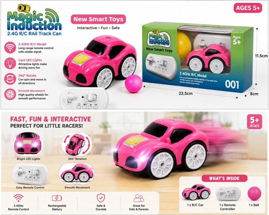 Magic Induction 2.4GHz Remote Control Racing Car – Smart RC Toy for Kids thumbnail 3