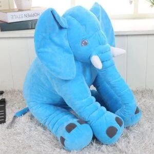Blue Elephant Plush Toy – Soft and Cuddly Stuffed Animal for Kids thumbnail 2