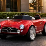 Luxury Mercedes Style Electric Ride-On Car for Kids – Premium Red Mini Sports Car