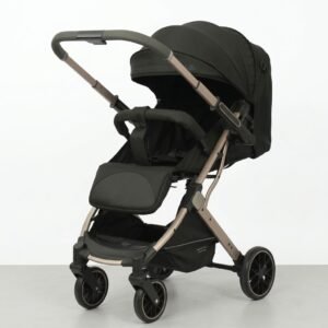 Kidilo D7 Travel Stroller – Compact Foldable Baby Stroller with Lightweight Design & Comfortable Seat - Black
