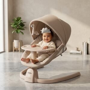 Kidilo 3-in-1 RC Deluxe Multi-Functional Baby Bassinet | Remote-Controlled Infant Bassinet & Baby Cradle