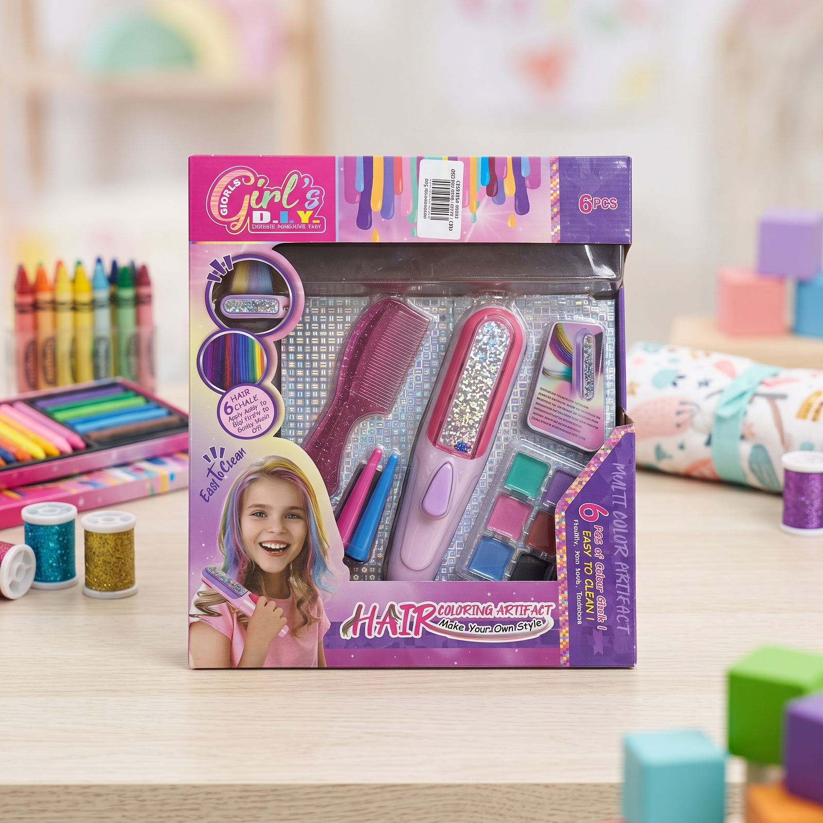 DIY Hair Coloring Artifact Chalk Set – Gifto Baby World (GBW-8817)