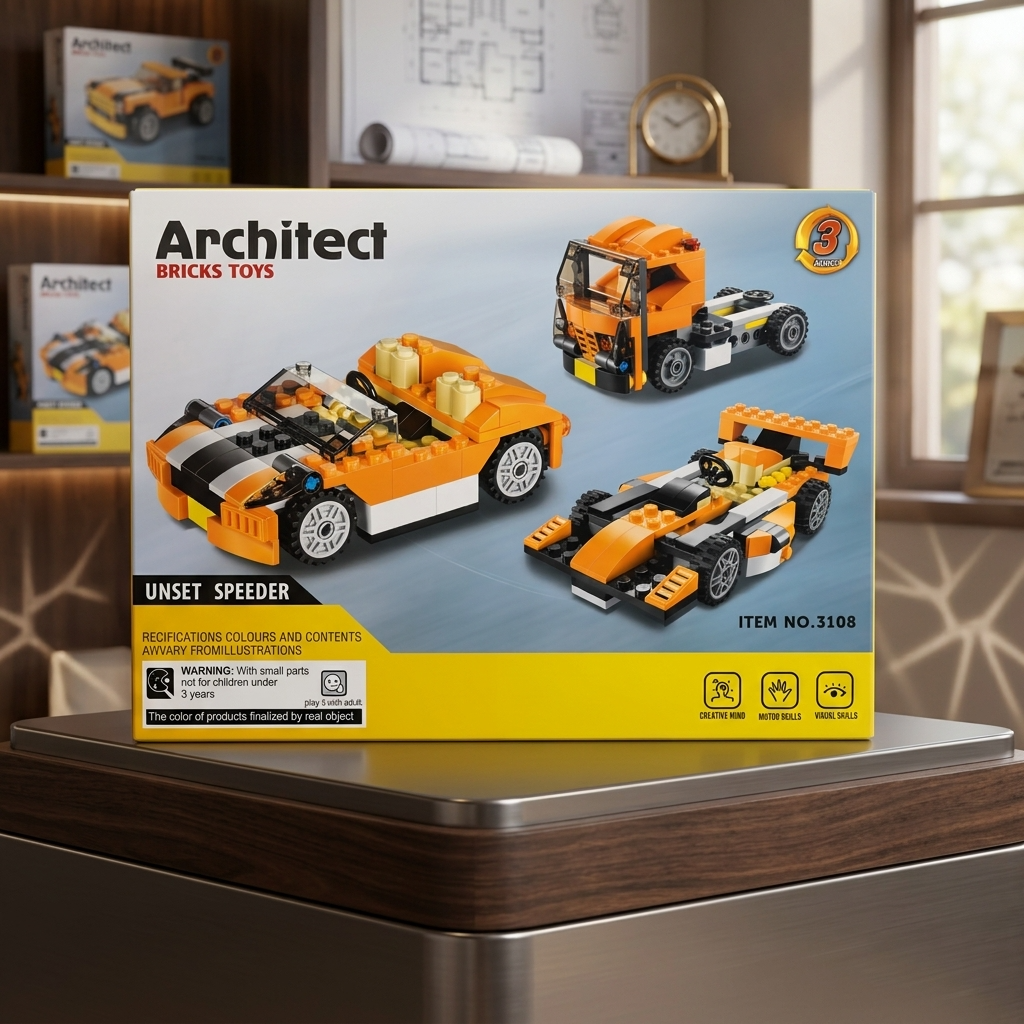 3 in 1 Sunset Speeder Car Building Blocks - Gifto Baby World  (GBW-3108)