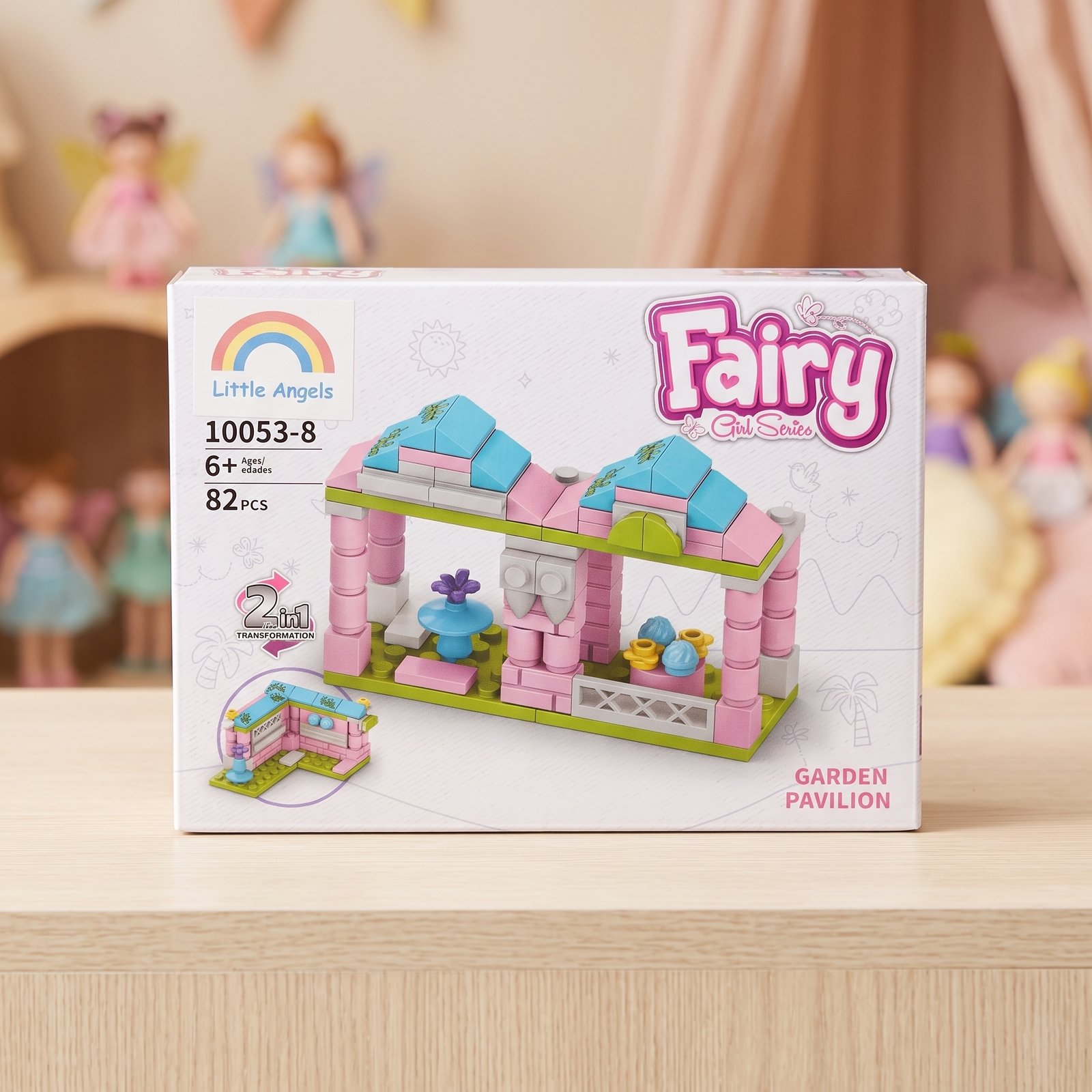 Fairy Girl Series Garden Pavilion 2-in-1 Building Blocks Set (GBW-10053-8)