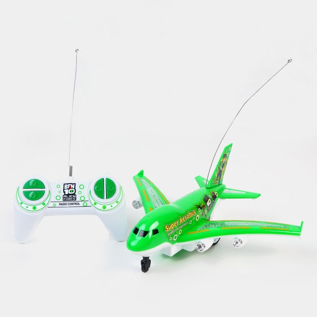 Ben 10 RC Aeroplane Toy for Kids | 4-Channel Remote Control Fighter Plane with Lights & Sound               (GBW-529-210) thumbnail 2