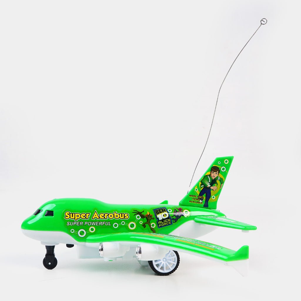 Ben 10 RC Aeroplane Toy for Kids | 4-Channel Remote Control Fighter Plane with Lights & Sound               (GBW-529-210) thumbnail 3