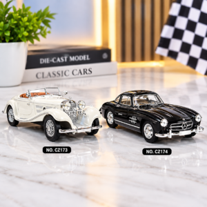 Classic Vintage Die-Cast Toy Car Set – CZ173 & CZ174 Metal Model Cars for Kids & Collectors  (GBW-CZ174D)