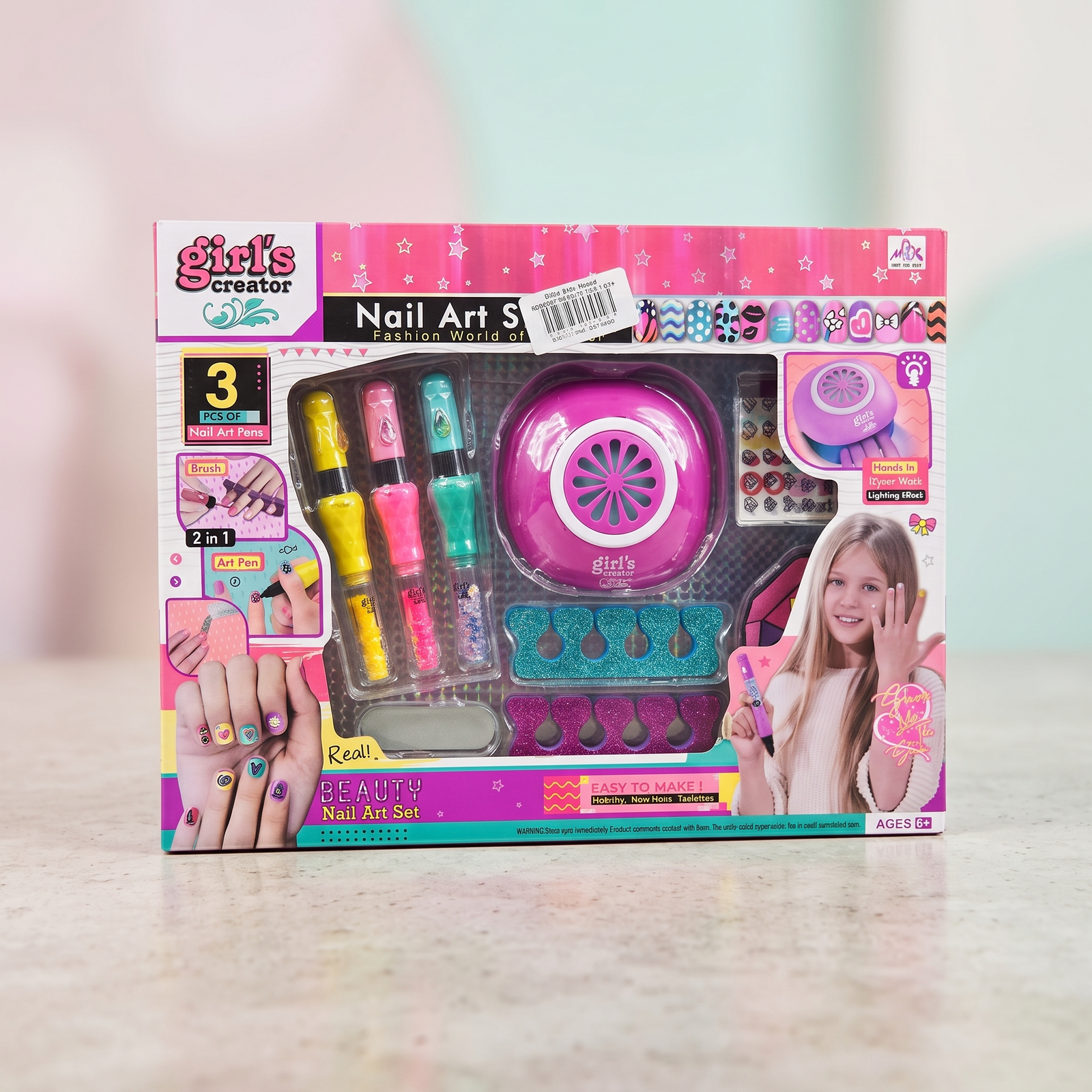 Girls Nail Art Salon Play Set – Gifto Baby World (GBW-mbk-522)