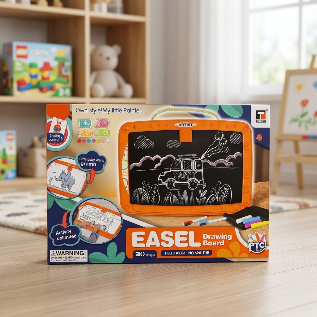 Kids Portable Easel Drawing Board Set – Gifto Baby World (GBW-628-111b)