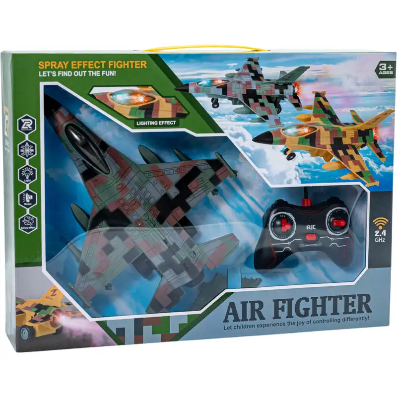 Fighter Plane Toy 25cm for Kids | Remote Control Airplane with Lights & Sound RC.          (GBW-1166-1A) thumbnail 3