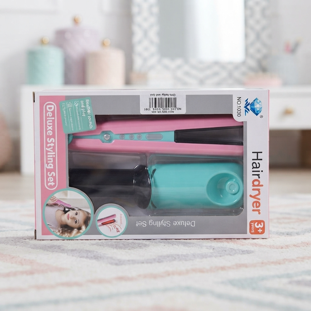Deluxe Styling Set Hairdryer Toy – Gifto Baby World   (GBW-1030)