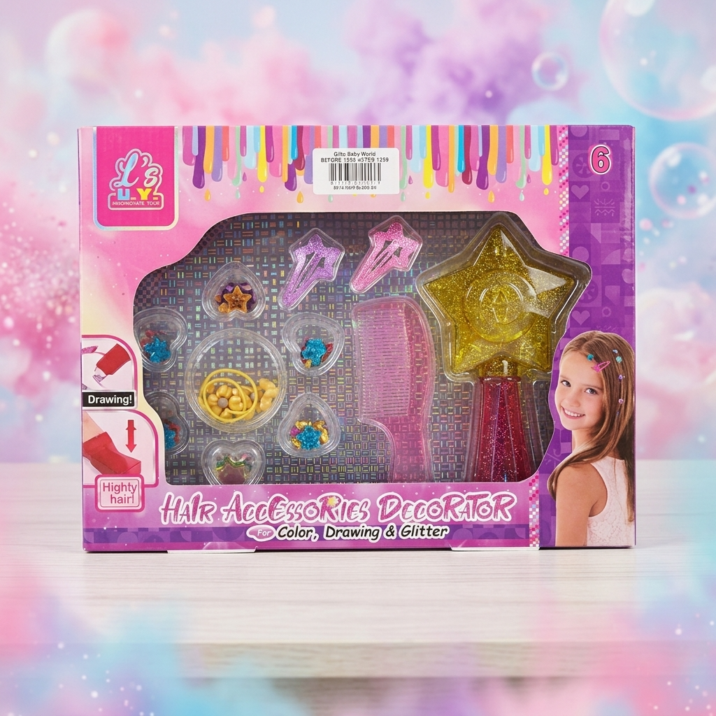 Hair Accessories Decorator Kit for Girls – Gifto Baby World  (GBW-8814)