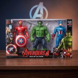 Hulk, Iron Man & Captain America Toys with Accessories for Kids (GBW-1890)