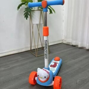 Hello Kitty Kids Scooter – 3-Wheel Push Ride-On Scooter blue