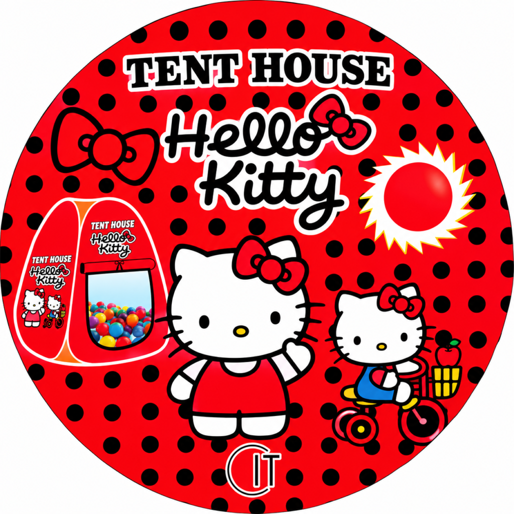 Hello Kitty Kids Tent House – Indoor & Outdoor Play Tent  (GBW-5003 A )