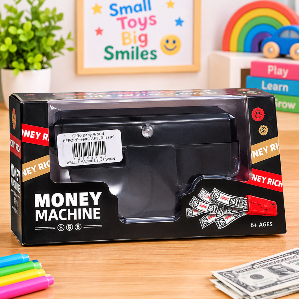 Kids Fun & Interactive Money Machine Toy | Realistic Cash Dispenser Play Set for Kids 6+ (GBW-2026)