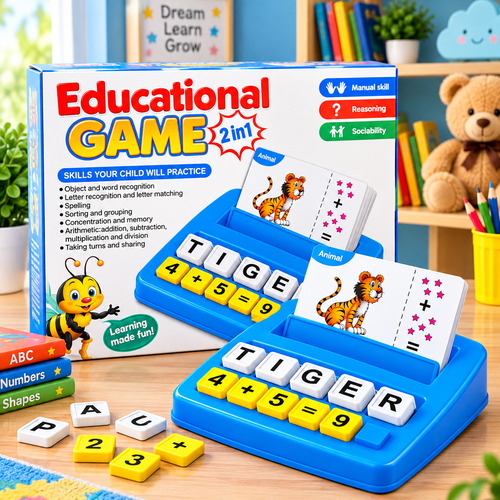 2 in 1 Educational Matching Game Toy – Gifto Baby World   (GBW-808-29)