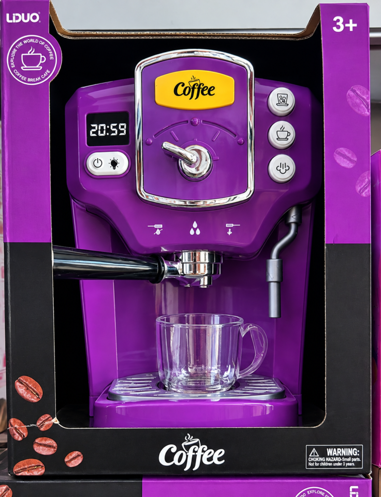 LIDUO Kids Coffee Maker Toy – Pretend Play Coffee Machine for Kids 3+    (GBW-96038)
