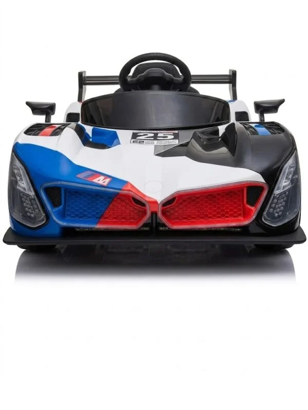 Kids Electric Sports Ride-On Car with LED Lights, Racing Design, Steering Wheel and Comfortable Seat – Battery Powered Toy Car thumbnail 2