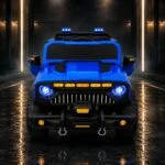 Kids Electric Off-Road Ride-On Jeep with LED Lights, Rugged Wheels and Steering Control – Battery Powered Toy Car thumbnail 3